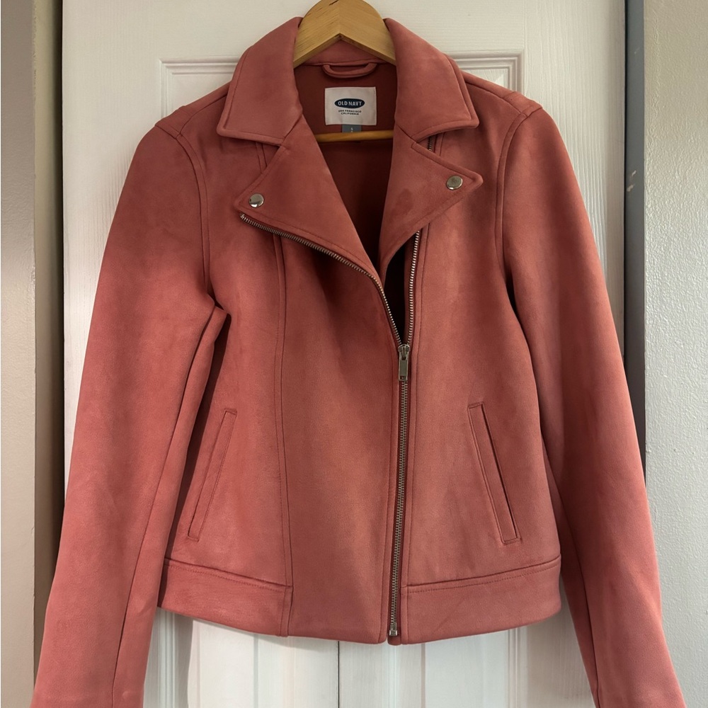 Biker Jacket.. Fabulous Faux Suede Motorcycle Jacket